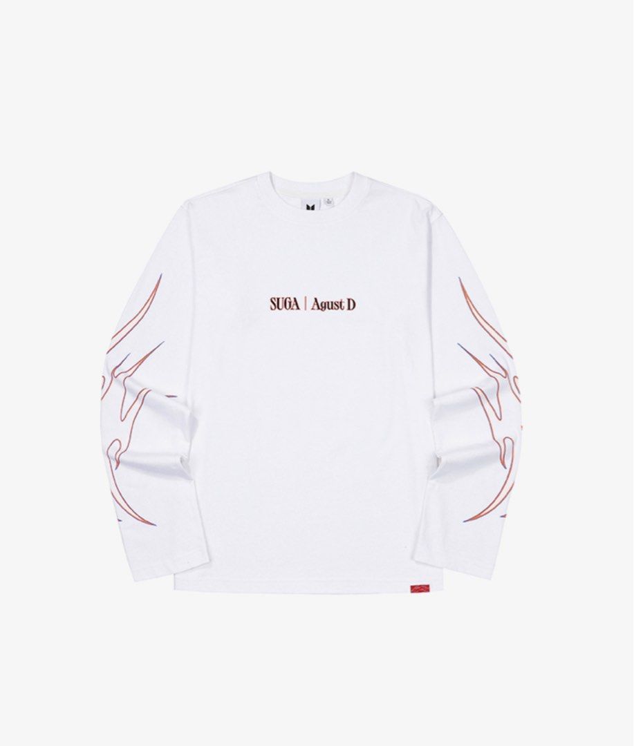 BTS SUGA TOUR D-DAY Long Sleeve T-Shirt (white) 長袖, 興趣及遊戲