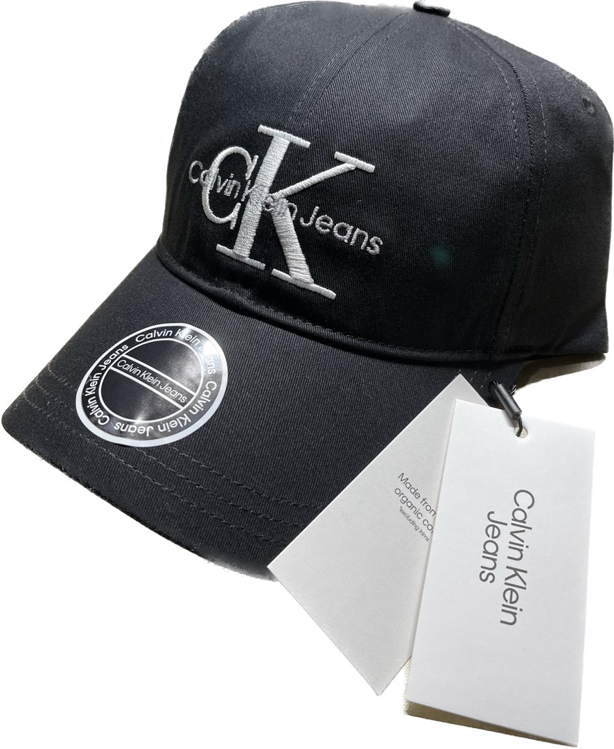 Calvin klein monogram cap deals