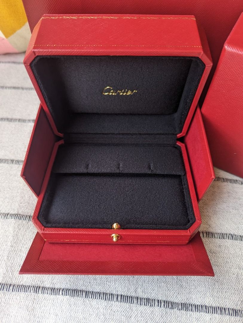 Cartier Large Creole earrings horizontal display box with paper