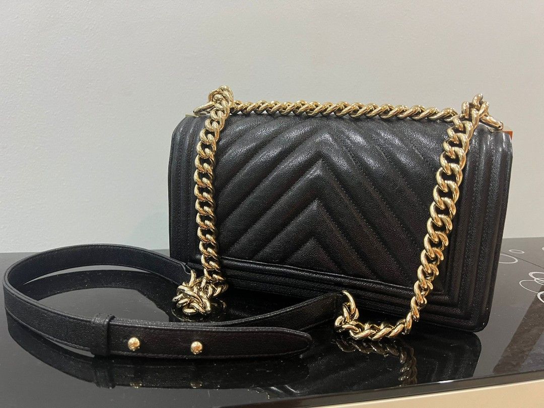Chanel boy strap best sale