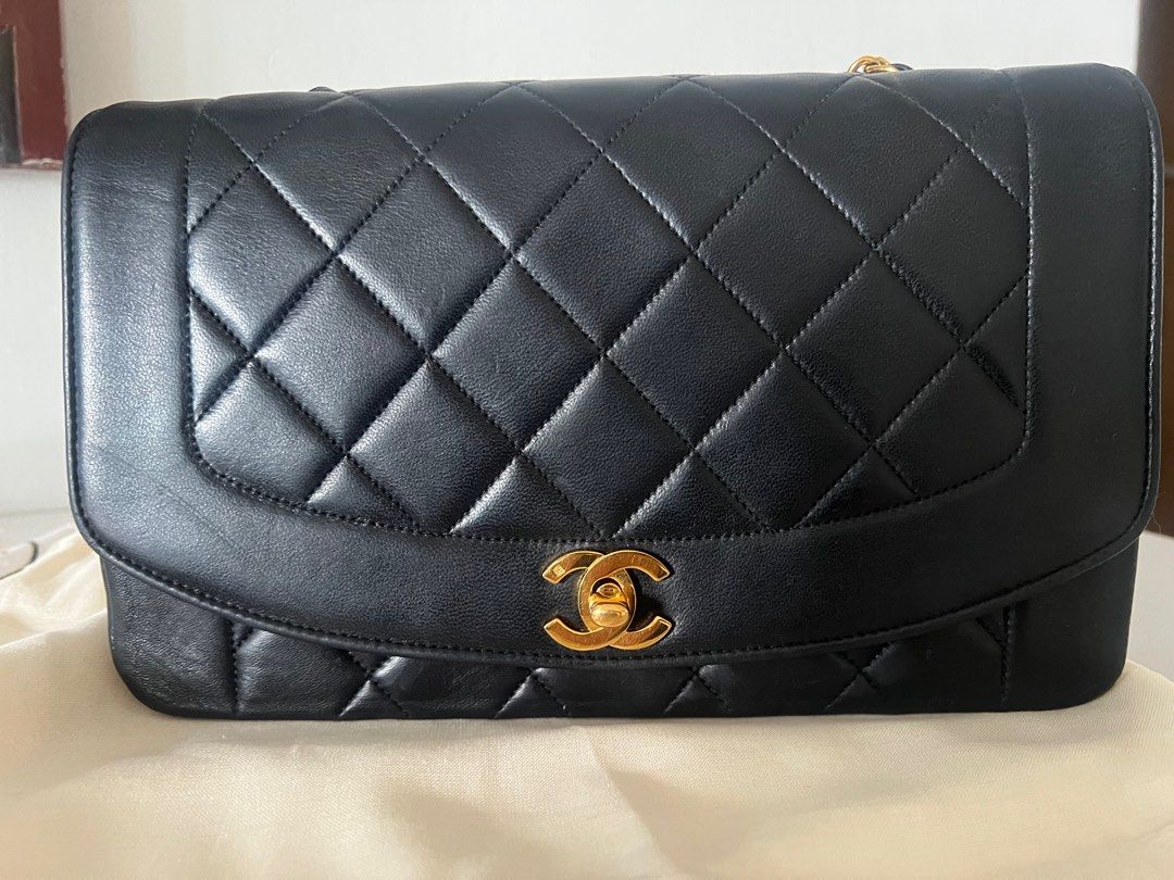 Chanel Diana 25 Shoulder Bag  Black  Editorialist