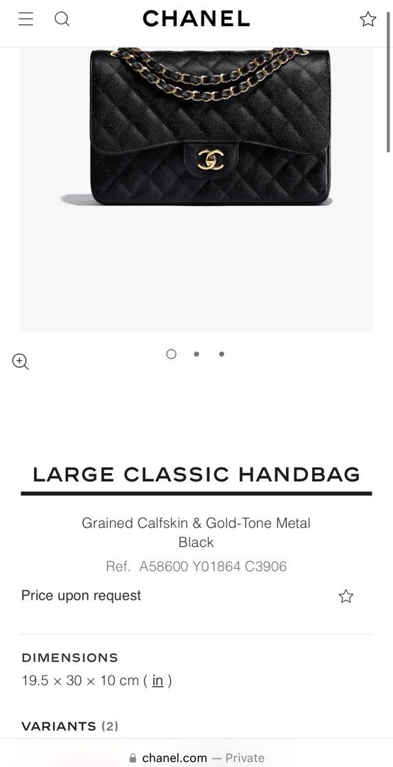chanel large classic black flap bag, Luxury, Bags & Wallets on Carousell