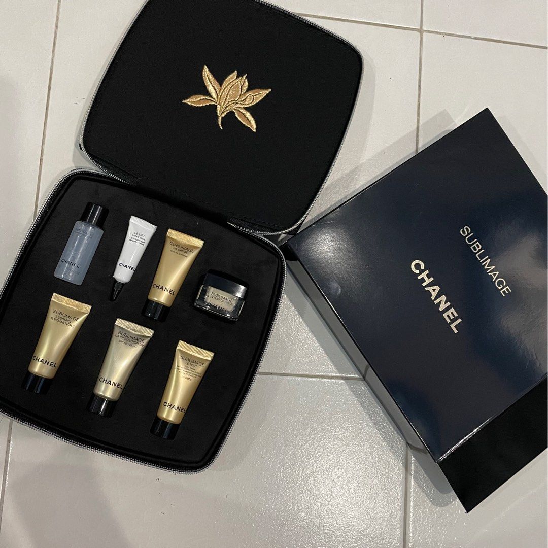 Chanel Sublimage Skincare 7pcs travel Set with Case - New