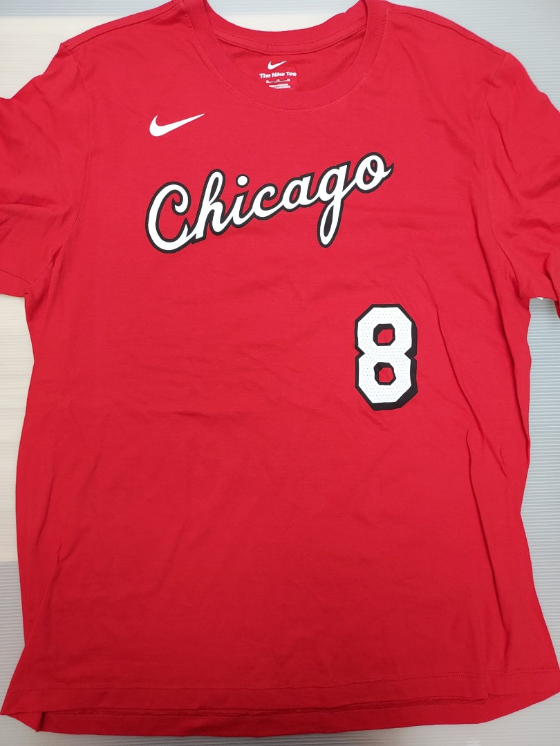美版Chicago Bulls #8 Zach LaVine 2021-22 City Player Tee, 男裝, 上身及套裝, T ...