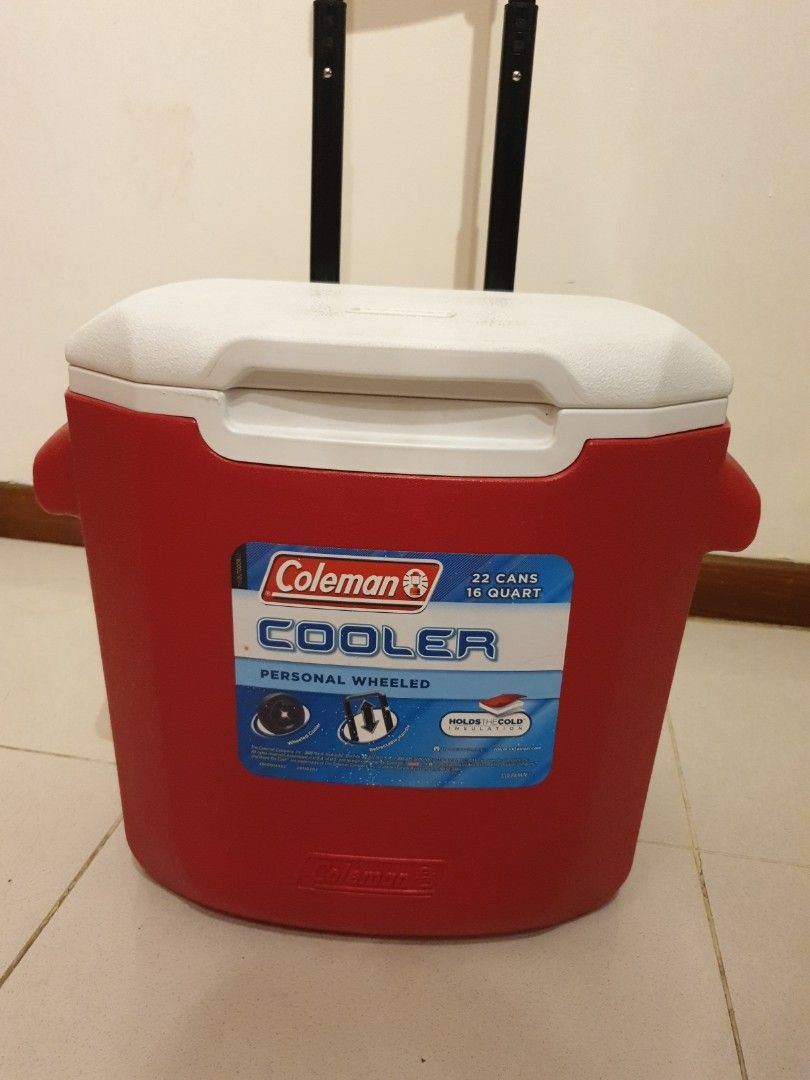 coleman 16 qt cooler on wheels