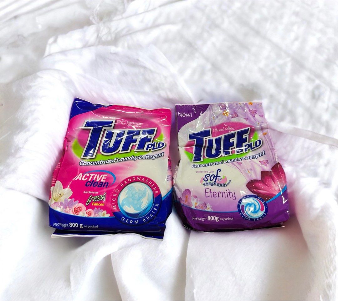 Concentrated Powder Laundry Detergent (Category: Detergents) located in Paranaque City. Submitted by nm_essentials (Listing ID 1231217796, Image 3). Description: PERSONAL COLLECTION TUFF Concentrated Laundry Detergent 800g YOUR OVERALL STAIN REMOVER Tuff PLD Active Clean lets you achieve 2x better stain removal with its advanced technology that makes you feel like millions of hands are washing away the stains for you! * With Micro Handwashers tha
