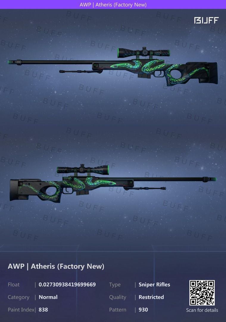 AWP Atheris - Skin Wear/Float 