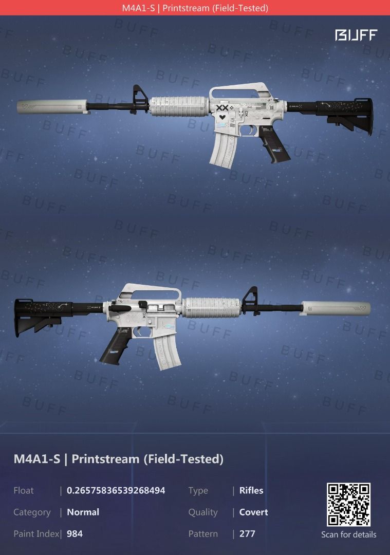 CSGO M4a1-s Printstream FT, Video Gaming, Gaming Accessories, In-Game ...