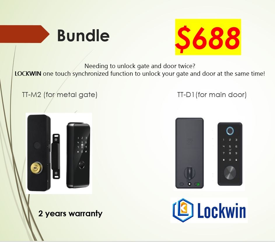 TT Digital lock bundle (synchronized), Furniture & Home Living