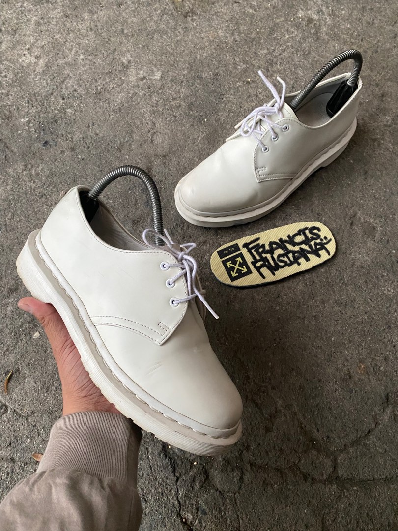 Dr. Martens 1461 Mono White Women s Fashion Footwear Boots on