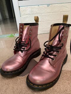 Dr. Martens 1460 vegan pink metalic ORI