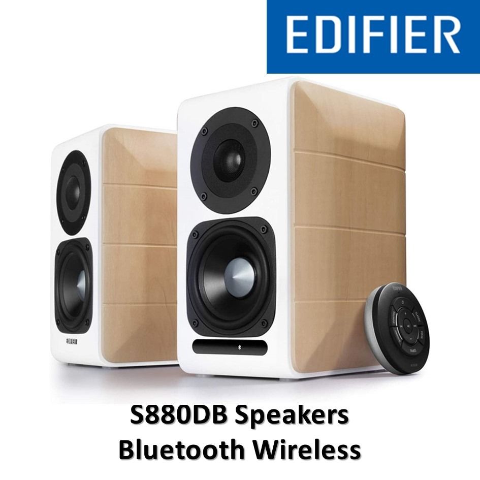 Edifier S880DB Bookshelf Hi-Res Audio BT 88W Bluetooth Optical Coaxial ...