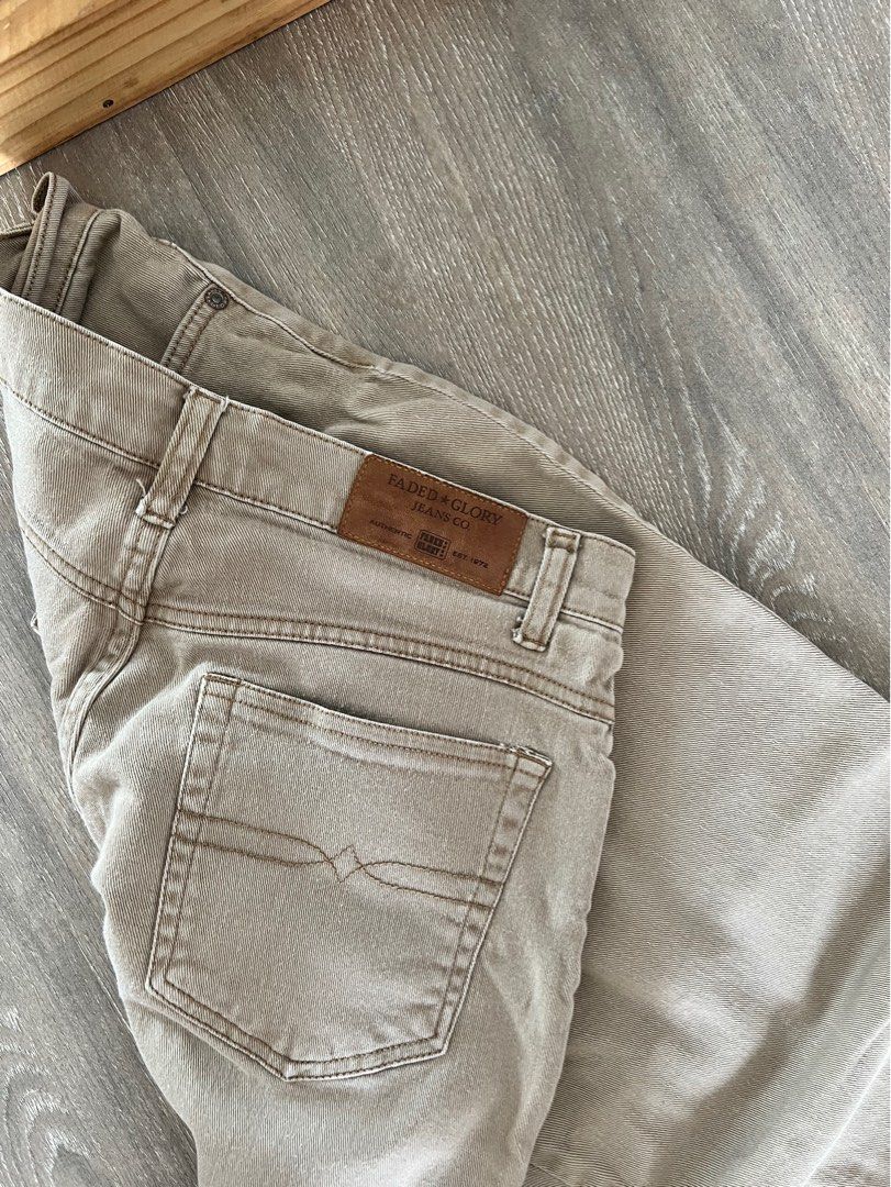 Faded glory khaki jeans top