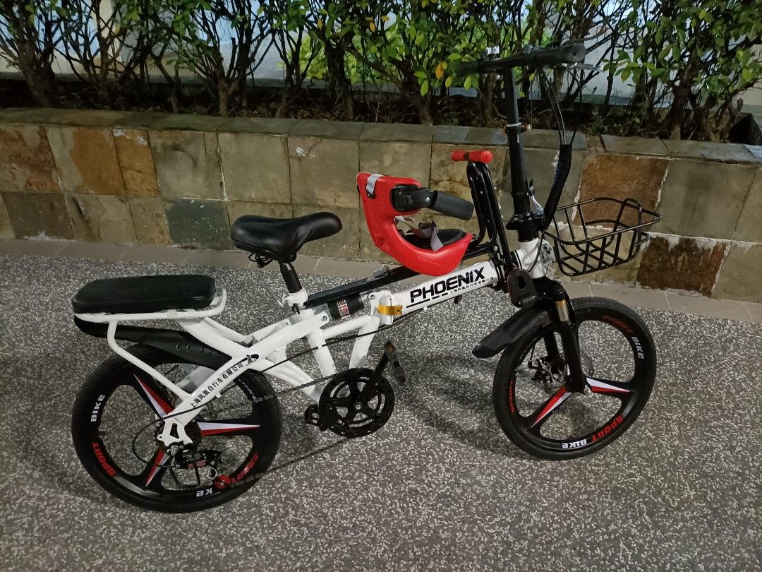 Foldable Bicycle with baby seat, Sports Equipment, Bicycles & Parts
