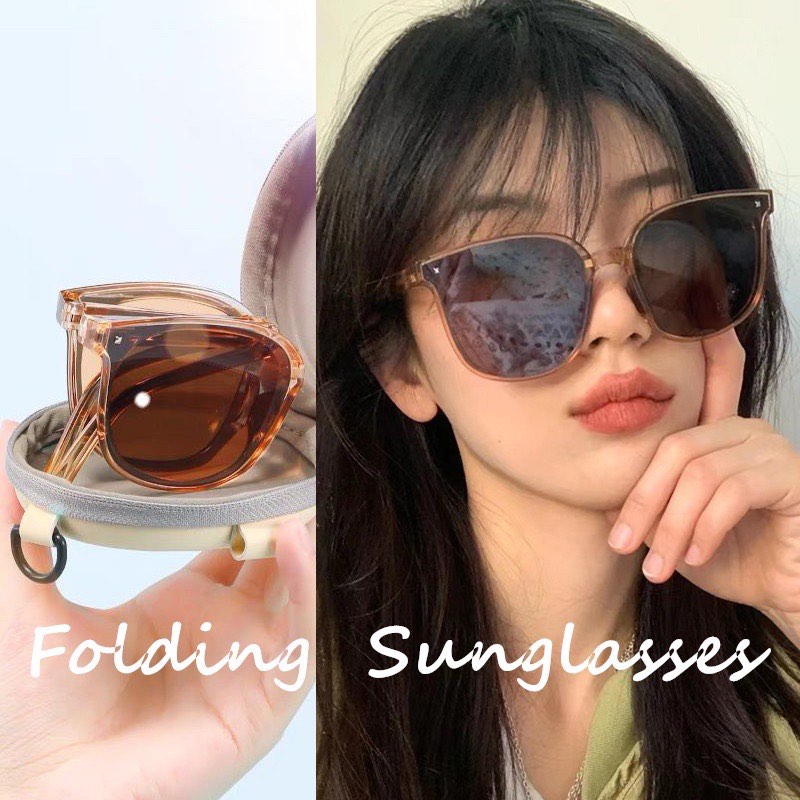 FOLDABLE SUNGLASSES SUN GLASSES SHADES SHADE BOX COMPACT FASHION Women s Fashion Watches Accessories Sunglasses Eyewear on Carousell