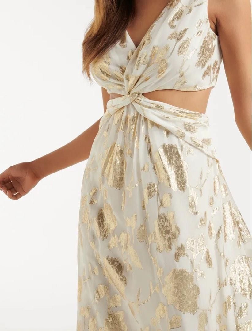 Gold petite evening best sale dress