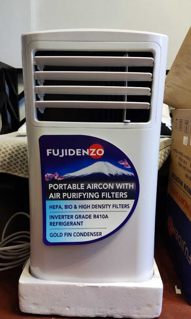FUJIDENZO portable AirCon 1.0hp, TV & Home Appliances, Air Conditioning and Heating on Carousell