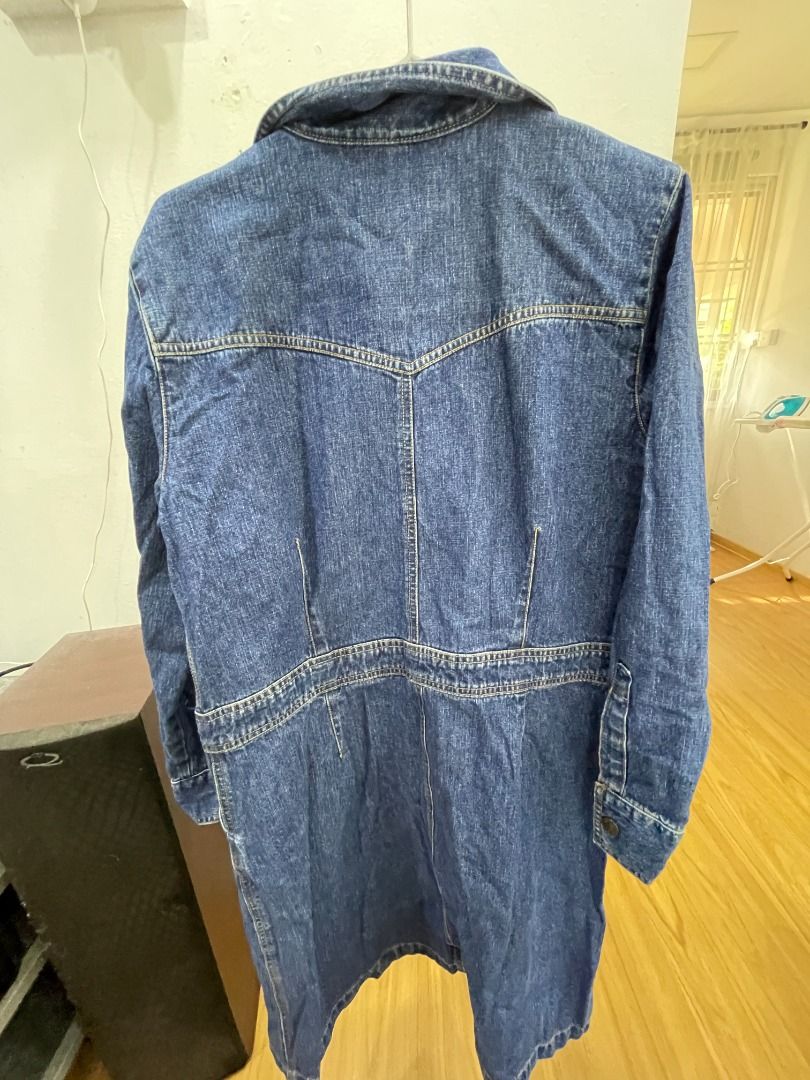 GLORIA VANDERBILT Midi denim dress jacket Women s Fashion