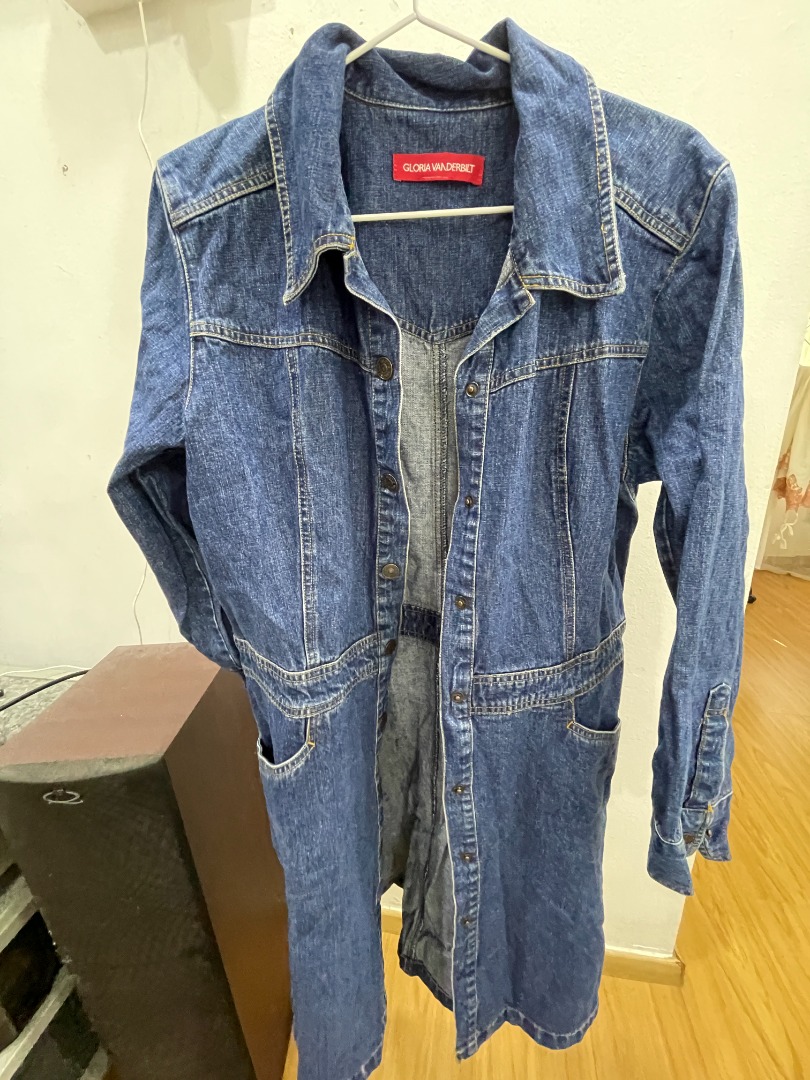 GLORIA VANDERBILT Midi denim dress jacket