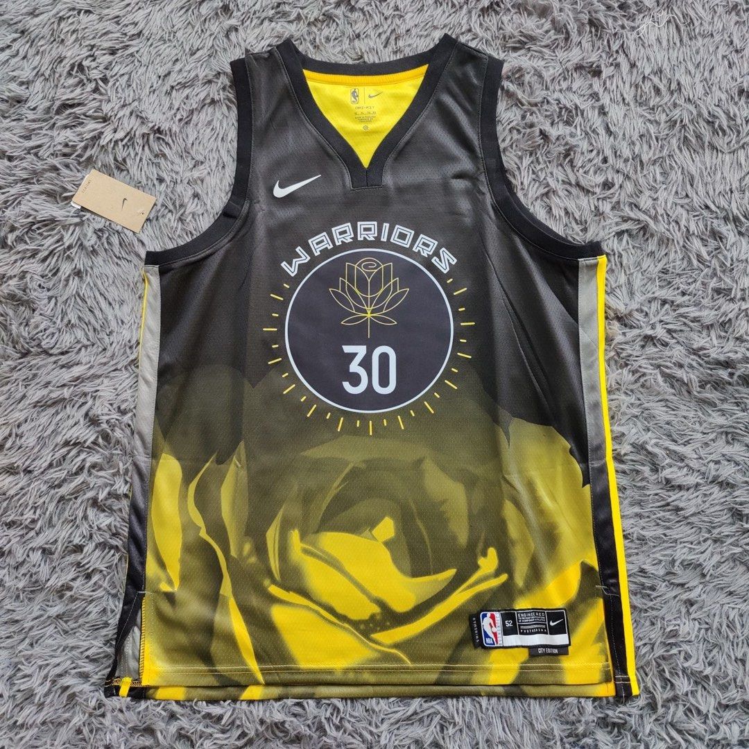 Golden State Warriors #30 Stephen Curry Gold NBA Swingman City Edition  Jersey in 2023