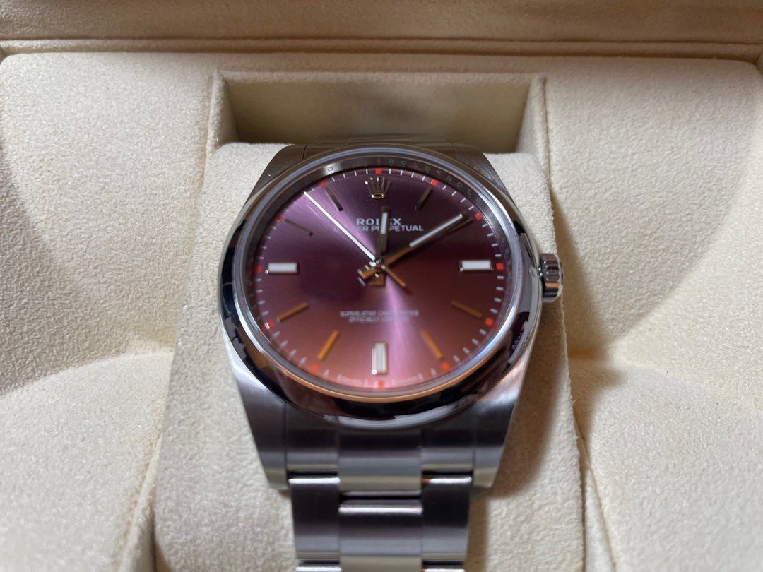 Good Condition Original Limited Purple Rolex Oyster Perpetual