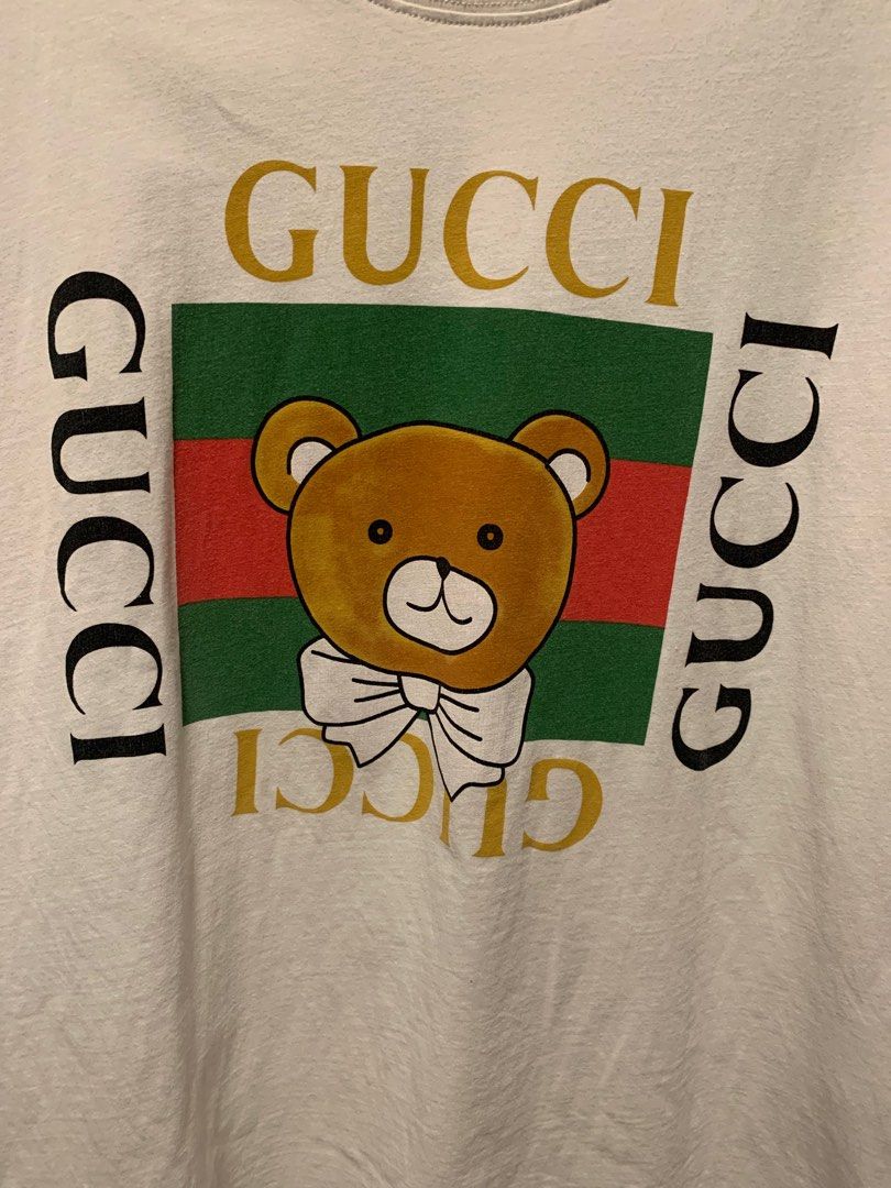 Gucci bear tee deals