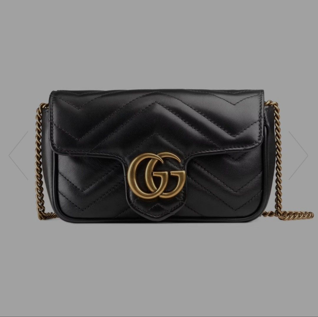 G.u.c.c.i GG Marmont Super Mini bag Red, Luxury, Bags & Wallets on Carousell