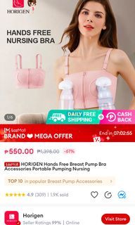 Hands free nursing bra