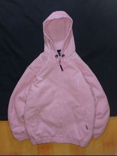 Hoodie pink Zipper polar wanita/ sweater tebal wanita/ Hoodie polar / Hoodie sherpa