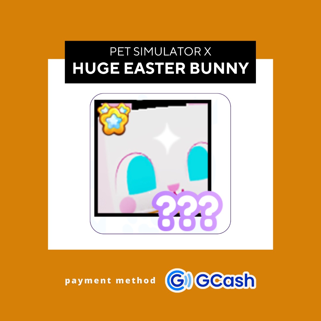 Huge Easter Bunny in Pet Simulator X, Hobbies & Toys, Toys & Games on Carousell