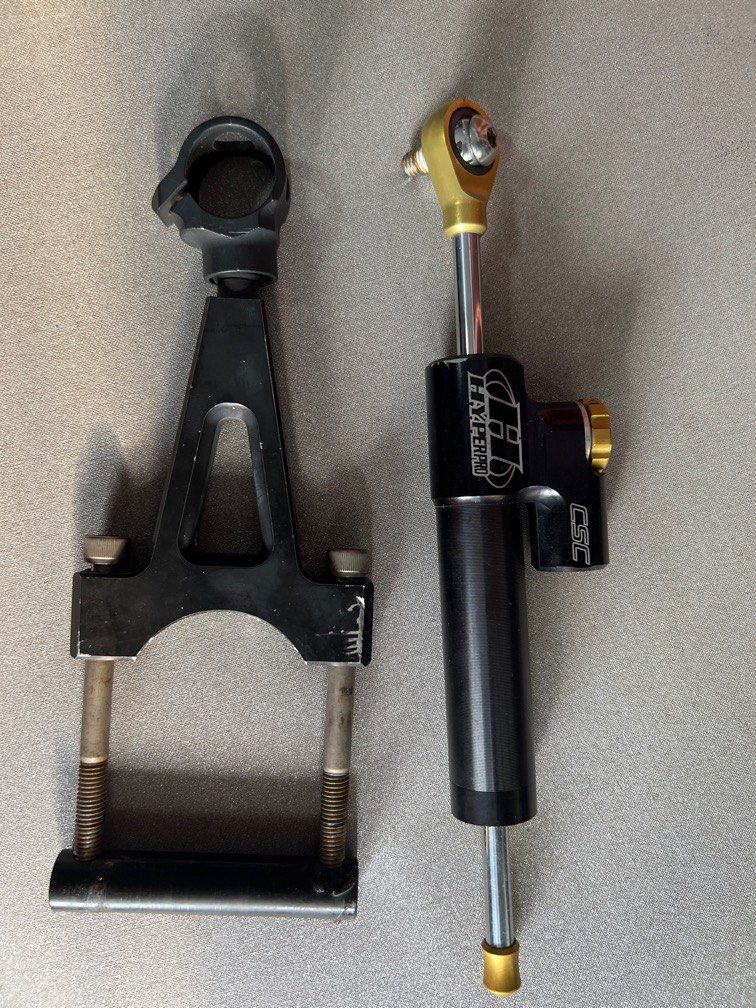 Hyperpro Steering Damper + free mounting kit for cb400, Motorcycles