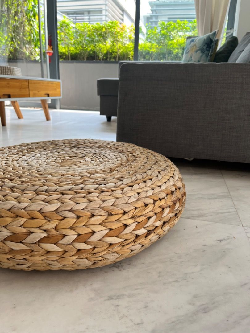 IKEA Alseda Rattan Floor stool Furniture Home Living Furniture