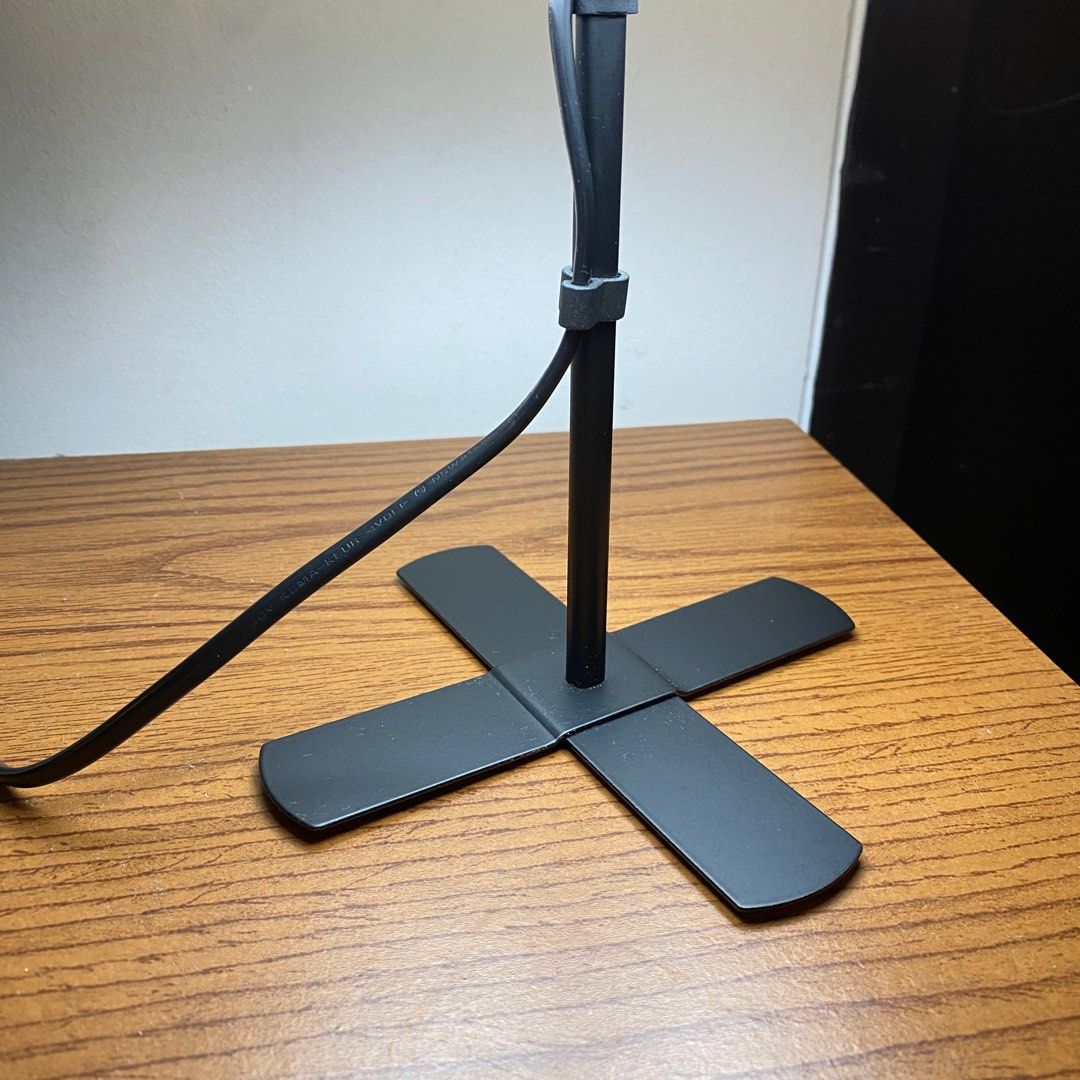 IKEA Barlast Table lamp, black/white, Height 31 cm (12 ") on Carousell