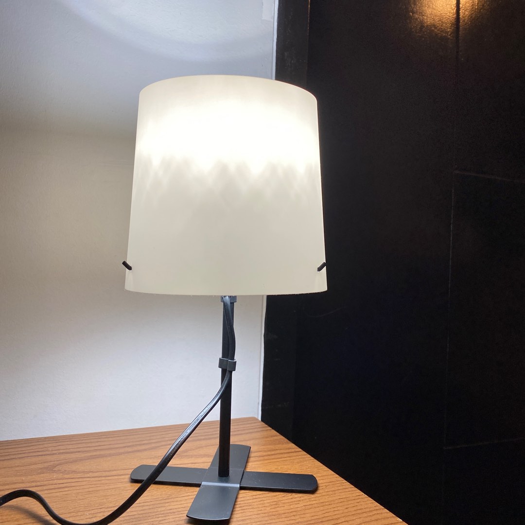 IKEA Barlast Table lamp, black/white, Height 31 cm (12 ") on Carousell