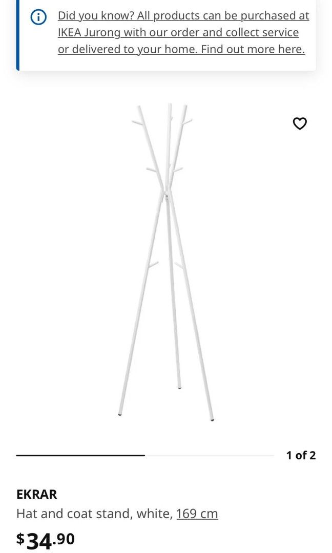 Ikea clothes rack, Furniture & Home Living, Home Improvement