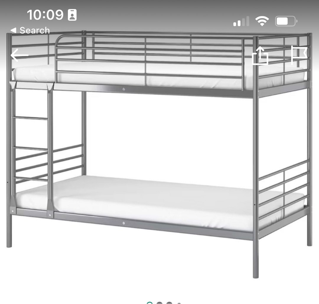 IKEA double decker frame with 1 mattress, Furniture & Home Living
