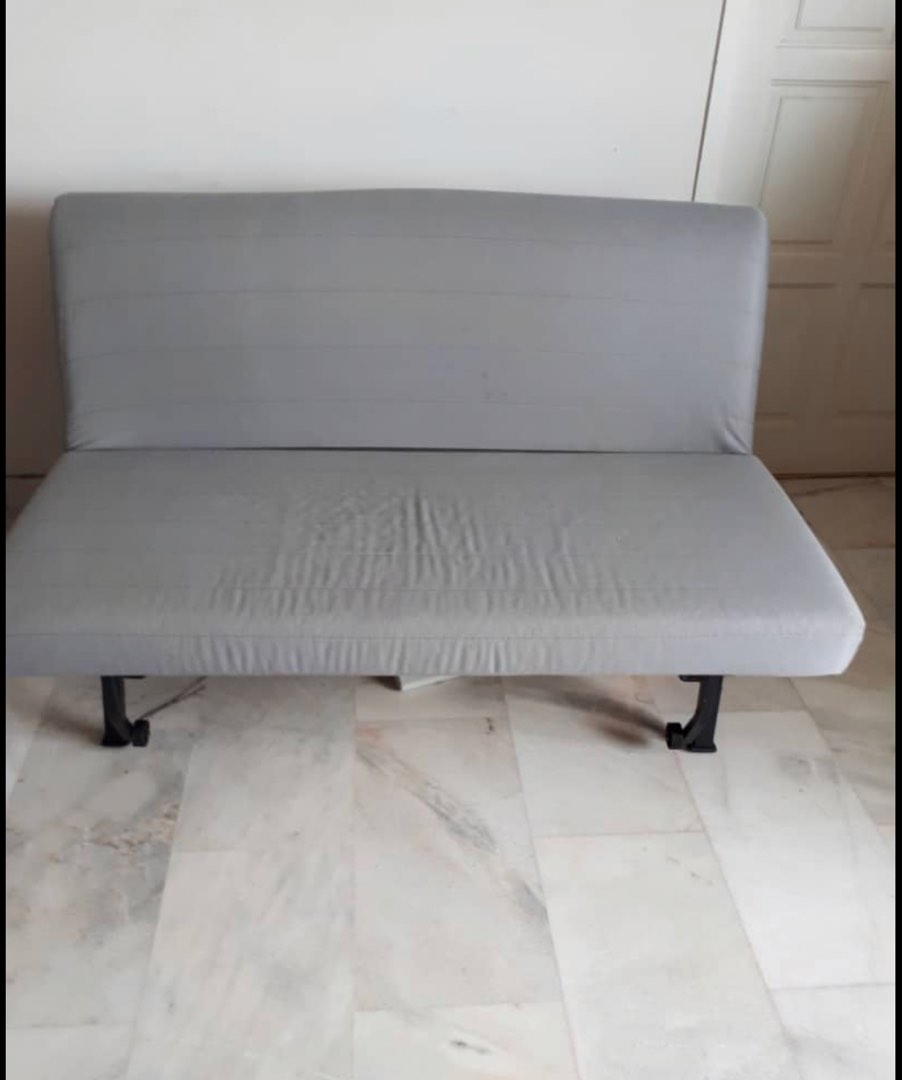 IKEA Lycksele Sofa Bed 2 seater with Gray Cover, Furniture & Home
