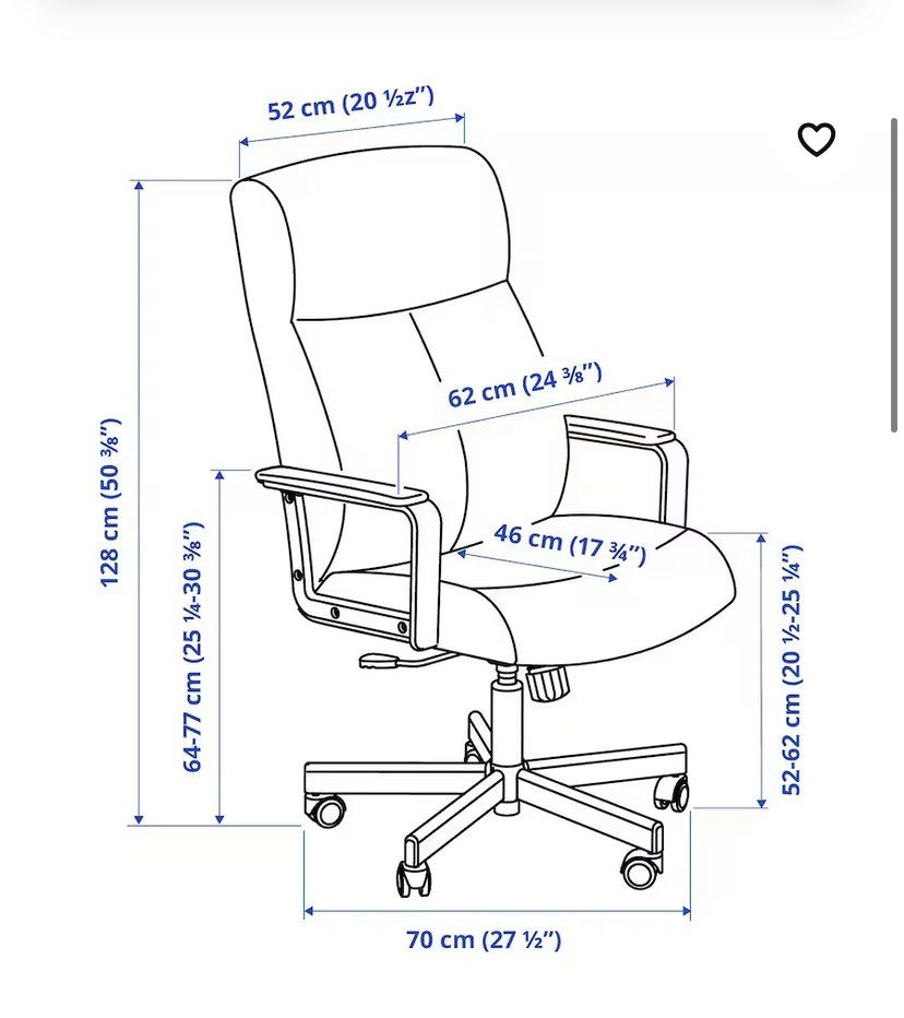 IKEA office Chair, Furniture & Home Living, Furniture, Chairs on Carousell