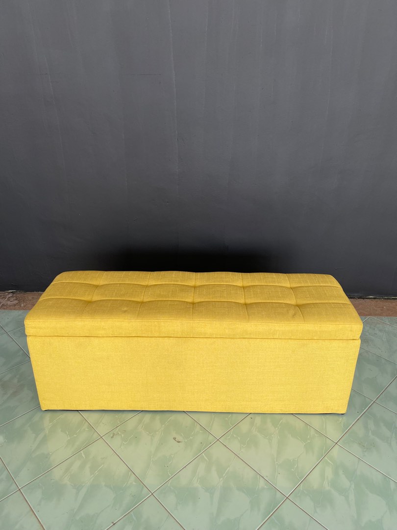 Ikea sofa + storage box, Furniture & Home Living, Furniture, Sofas on Carousell