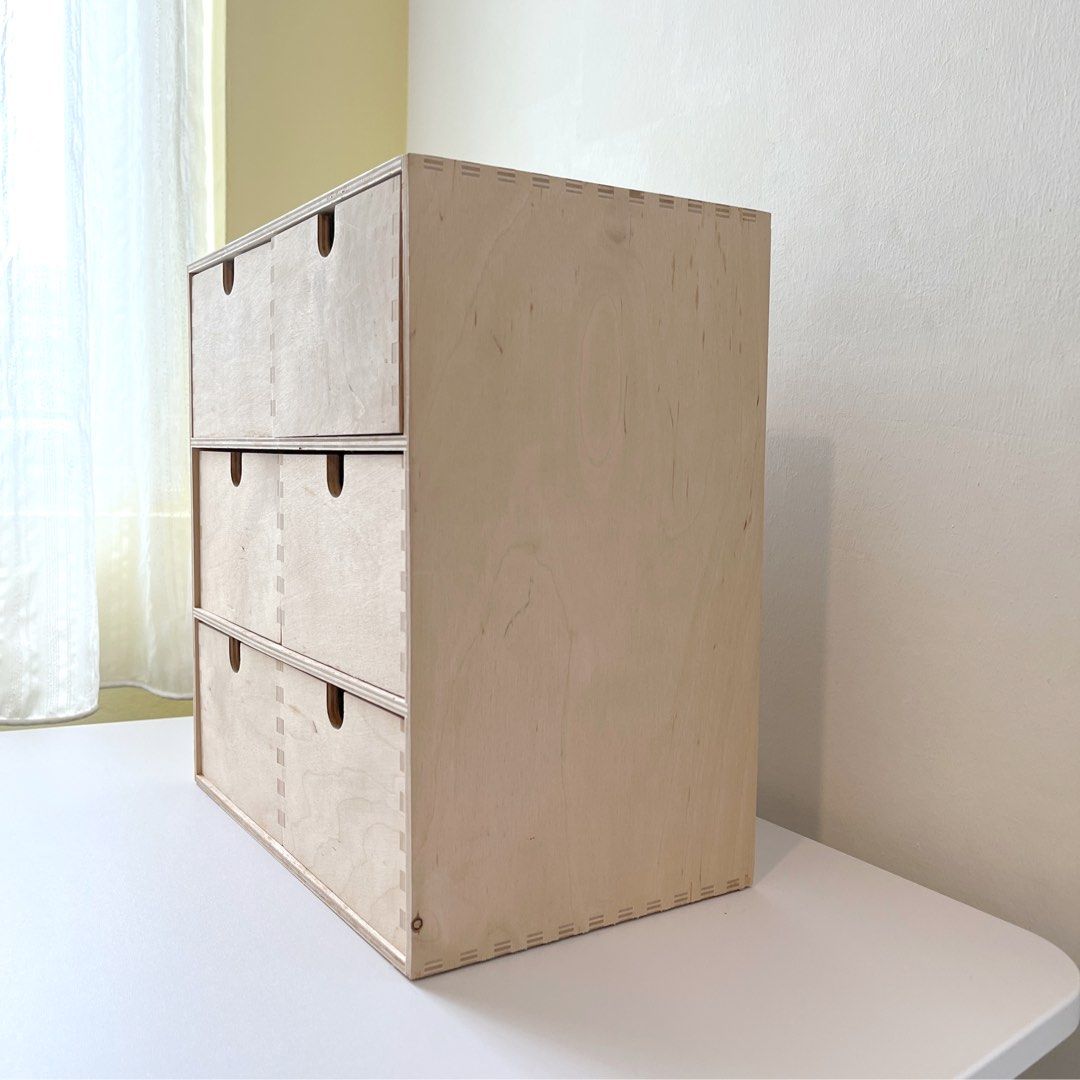 Ikea Wooden Drawers MOPPE, Furniture & Home Living, Home Improvement