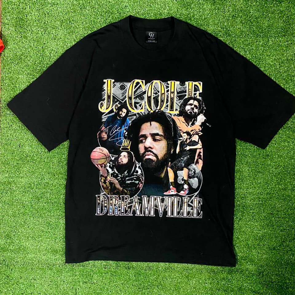 J.Cole Dreamville Merch, Men's Fashion, Tops & Sets, Tshirts & Polo Shirts  on Carousell