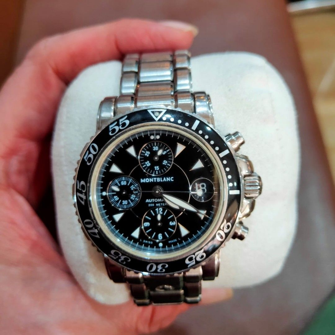 Jam on sale montblanc chronograph