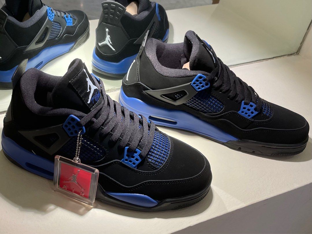 Jordan 4 “Blue Thunder”, Luxury, Sneakers u0026 Footwear on Carousell