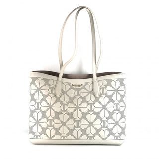 [FLASH SALE] Kate Spade White Calfskin  Shoulder Tote Bag