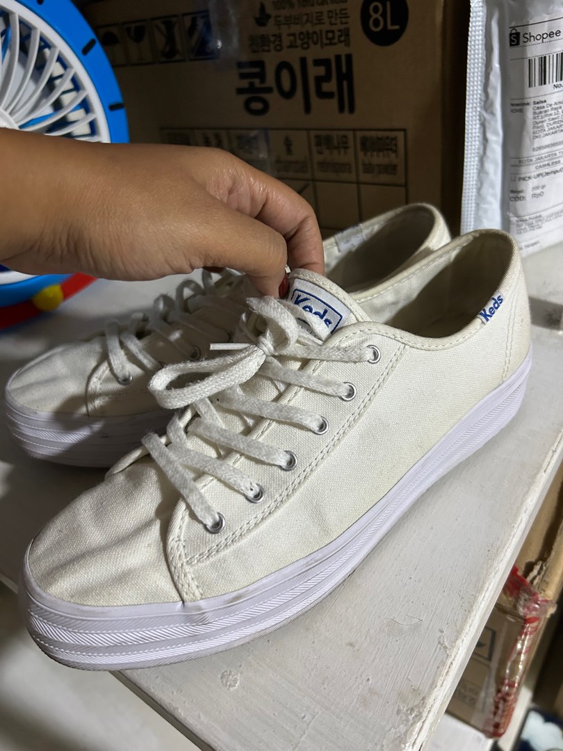 Keds White Sneakers on Carousell