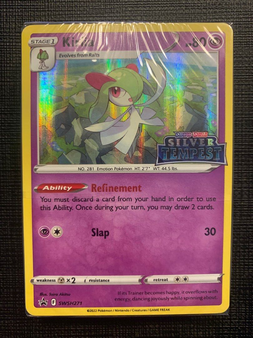 Kirlia - SWSH271 Silver Tempest Pre-Release Deck Promo Sealed, Hobbies &  Toys, Toys & Games on Carousell