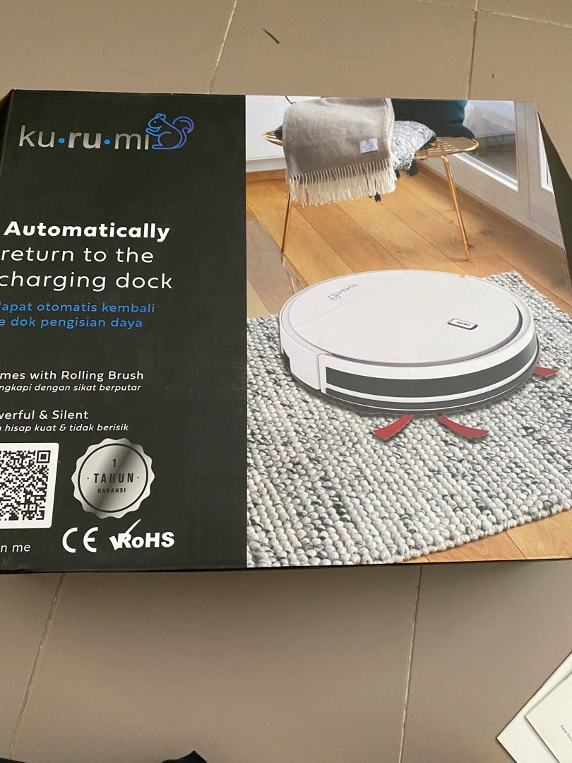 Kurumi Robot Vacuum Mop KV03, TV & Home Appliances, Vacuum Cleaner & Housekeeping on Carousell