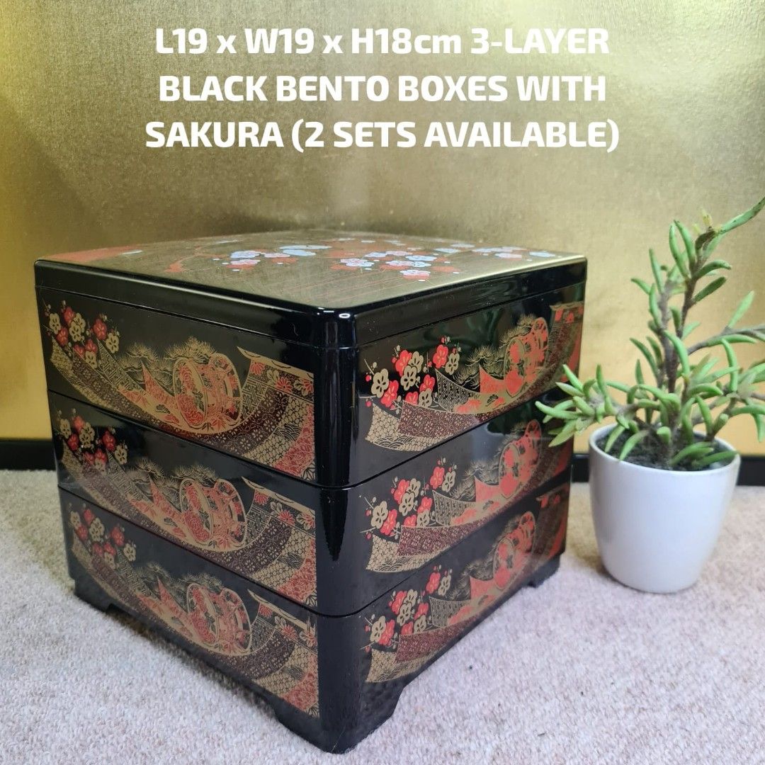 Sakura One-Tier Slim Bento Box (550ml) | White