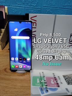 LG Velvet 128gb 6gbram SD 765G Complete