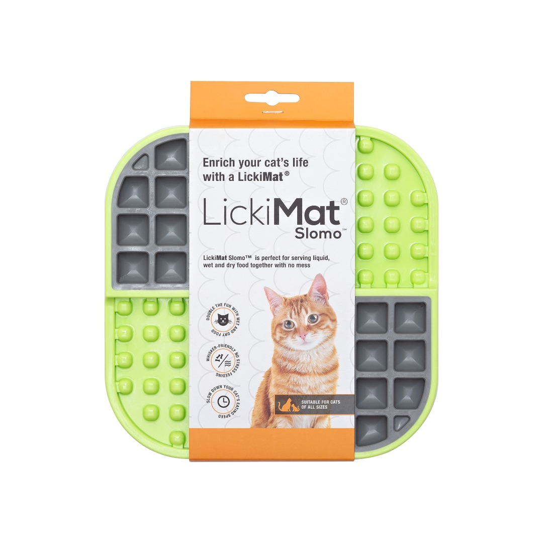 LickiMat Slomo Cat Slow Feeder Mat Collection Lick Mat, AntiBloat